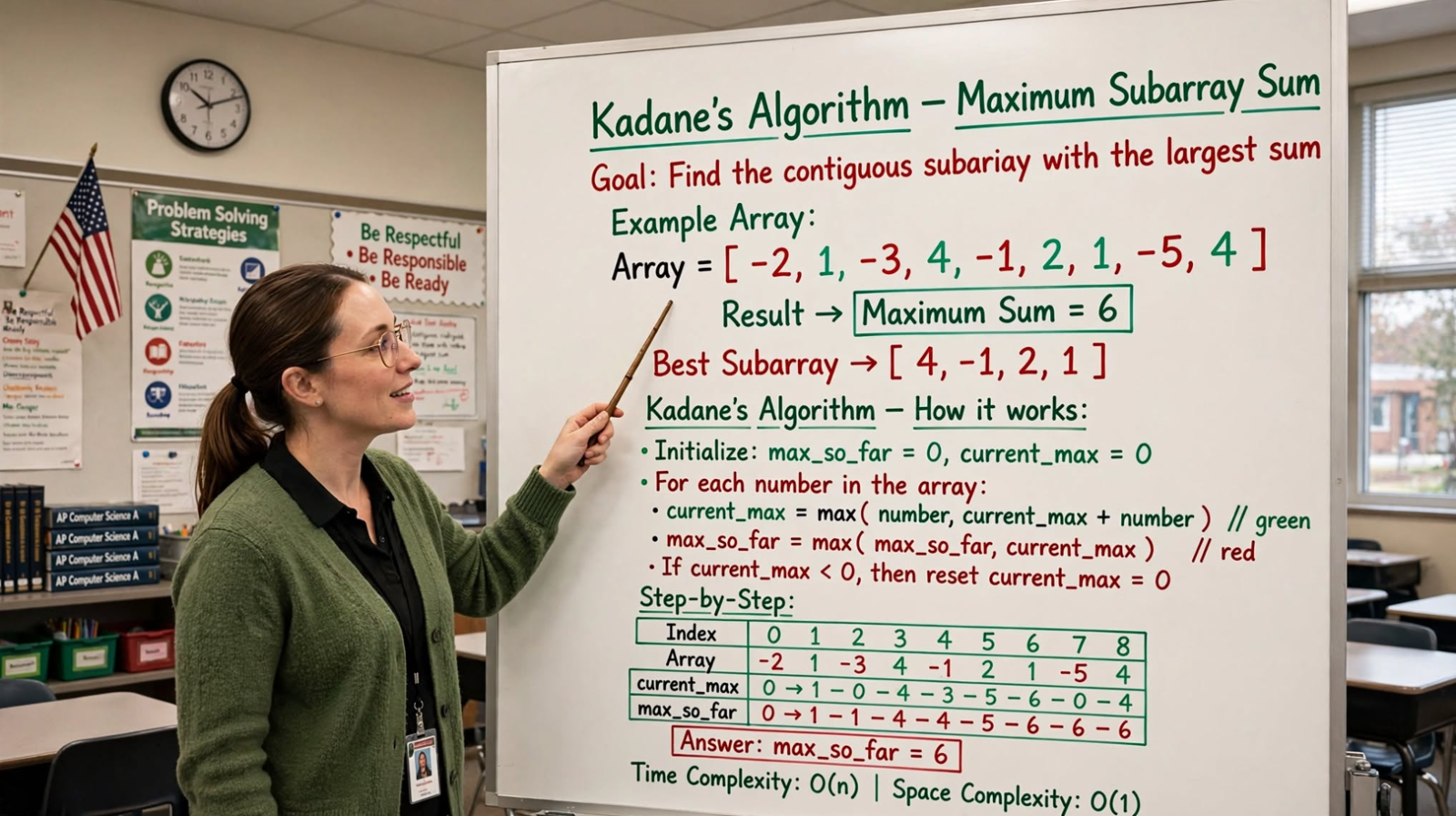 Learn Kadane's Algorithm in C to find maximum subarray sum in O(n) time. Master dynamic programming with naive O(n²) and optimal O(n) approaches.
