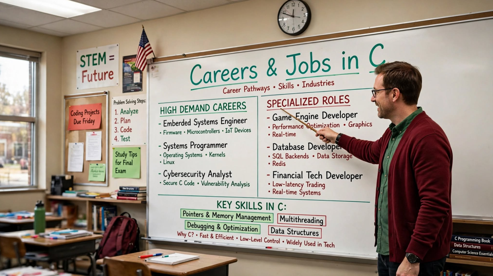Explore C programming careers: embedded systems, kernel development, networking, security, and more. Master skills and salary expectations.