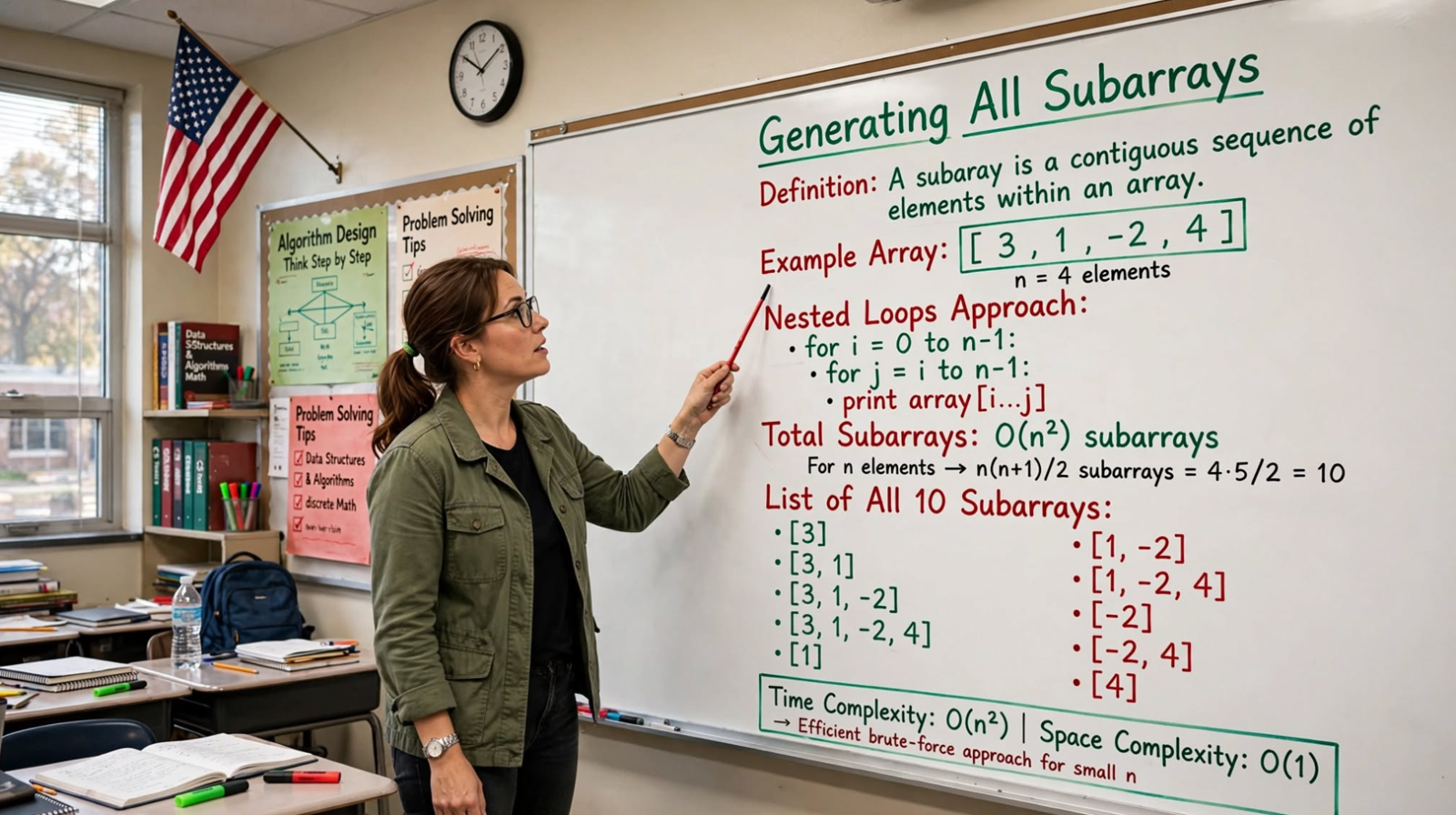 Learn to generate all subarrays in C using iterative and recursive approaches. Master subarray algorithms with practical examples and memory management.
